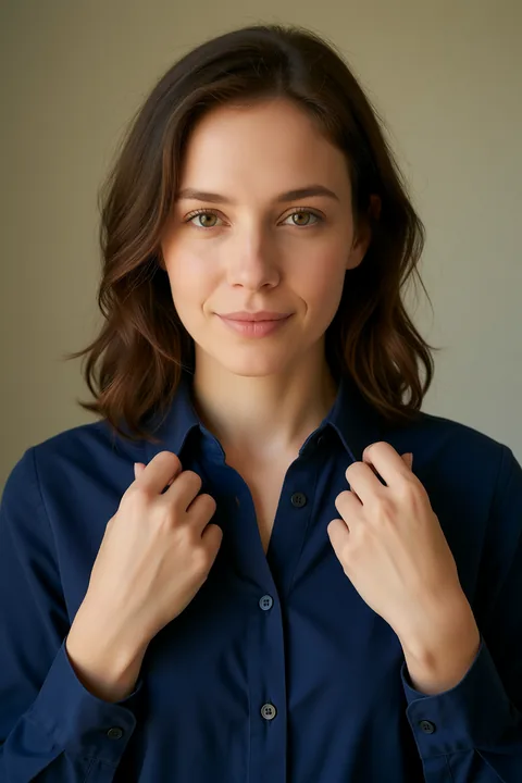 Original Fast image result: a fictional, fully clothed adult in a blue shirt